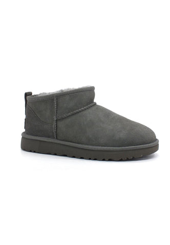 UGG W Classic Ultra Mini Stivaletto Pelo Donna Grey W1116109 - Sandrini Calzature e Abbigliamento