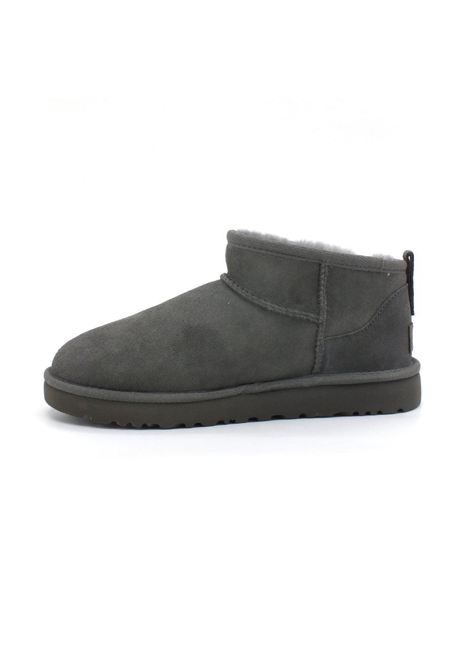 UGG W Classic Ultra Mini Stivaletto Pelo Donna Grey W1116109 - Sandrini Calzature e Abbigliamento