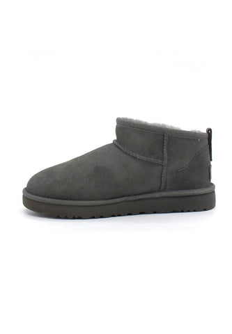 UGG W Classic Ultra Mini Stivaletto Pelo Donna Grey W1116109 - Sandrini Calzature e Abbigliamento