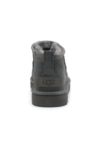 UGG W Classic Ultra Mini Stivaletto Pelo Donna Grey W1116109 - Sandrini Calzature e Abbigliamento