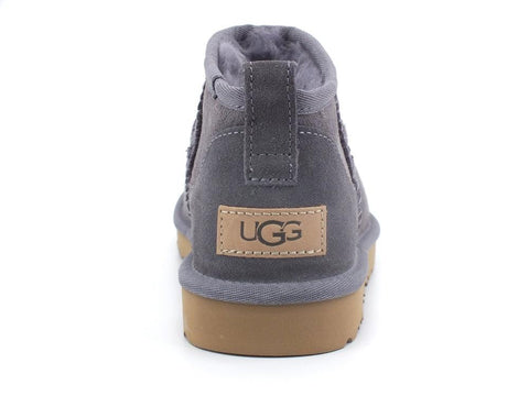 UGG W Classic Ultra Mini Stivaletto Pelo Grey Shade W1116109 - Sandrini Calzature e Abbigliamento