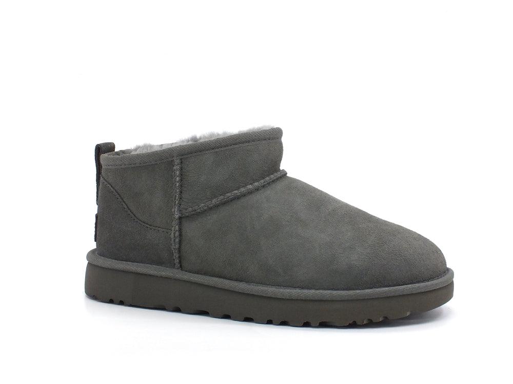 UGG W Classic Ultra Mini Stivaletto Pelo Grey W1116109 - Sandrini Calzature e Abbigliamento
