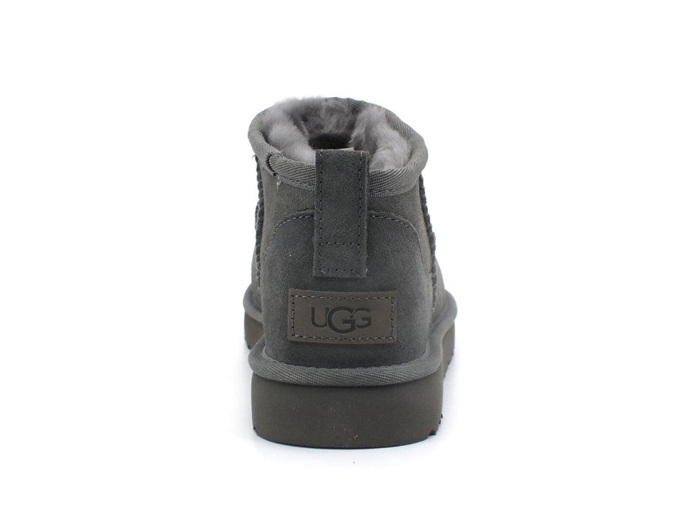 UGG W Classic Ultra Mini Stivaletto Pelo Grey W1116109 - Sandrini Calzature e Abbigliamento