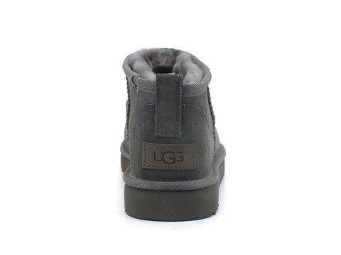 UGG W Classic Ultra Mini Stivaletto Pelo Grey W1116109 - Sandrini Calzature e Abbigliamento