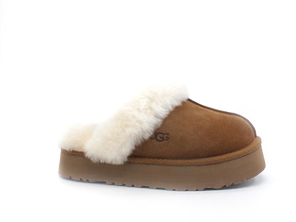 UGG W Disquette Ciabatta Slipper Chestnut W1122550 - Sandrini Calzature e Abbigliamento