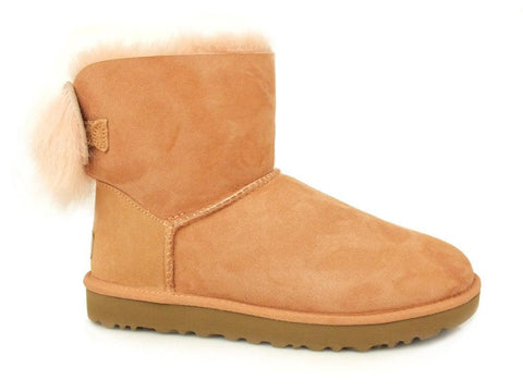 UGG W Fluff Bow Mini Suntan 1094967 W - Sandrini Calzature e Abbigliamento