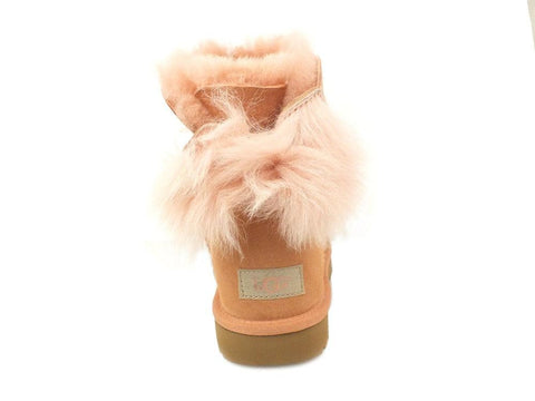 UGG W Fluff Bow Mini Suntan 1094967 W - Sandrini Calzature e Abbigliamento