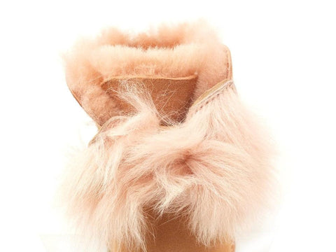 UGG W Fluff Bow Mini Suntan 1094967 W - Sandrini Calzature e Abbigliamento