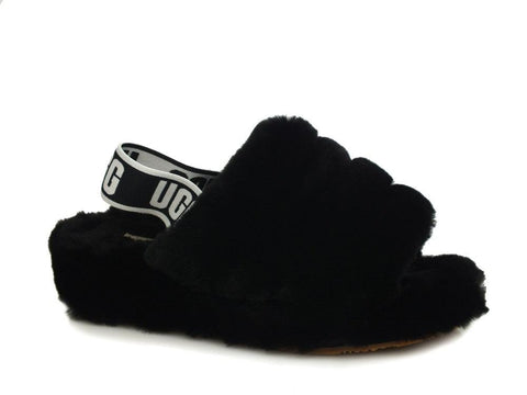 UGG W Fuff Yeah Slide Black 1095119 W - Sandrini Calzature e Abbigliamento