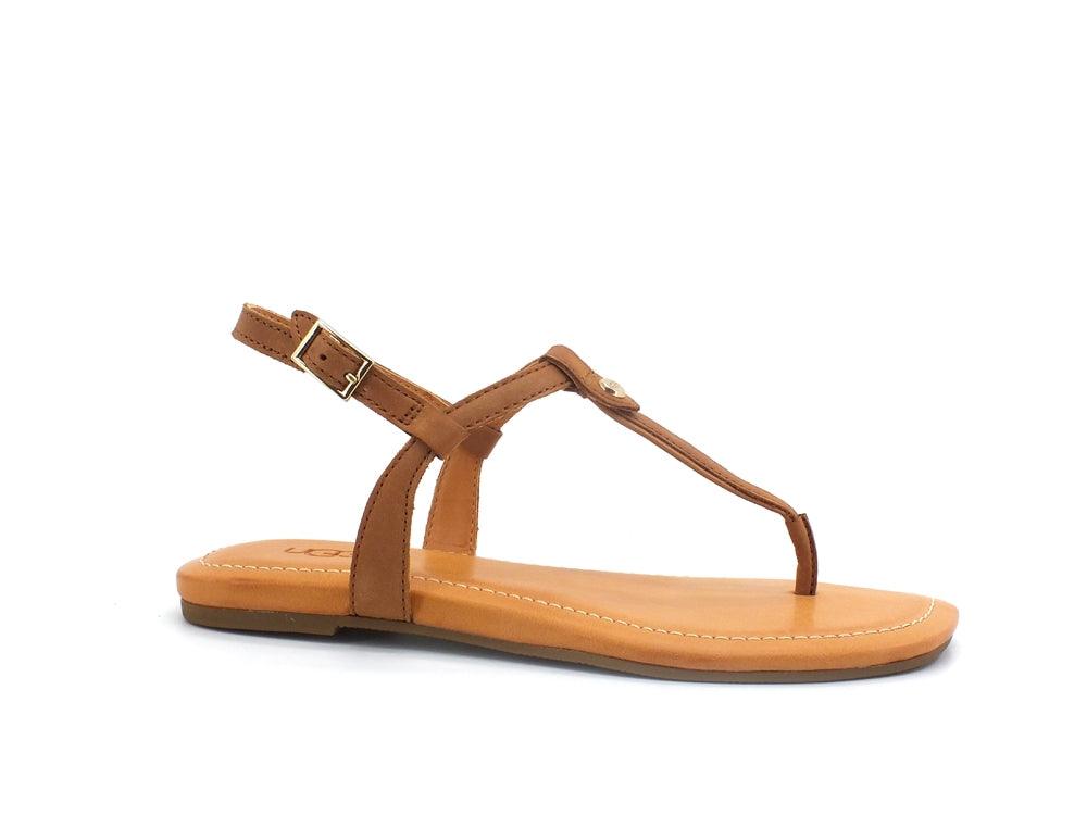 UGG W Madeena Sandalo Donna Tan Leather W1119759 - Sandrini Calzature e Abbigliamento
