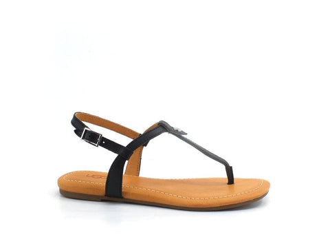 UGG W Madeena Sandalo Pelle Black Nero W1119759 - Sandrini Calzature e Abbigliamento