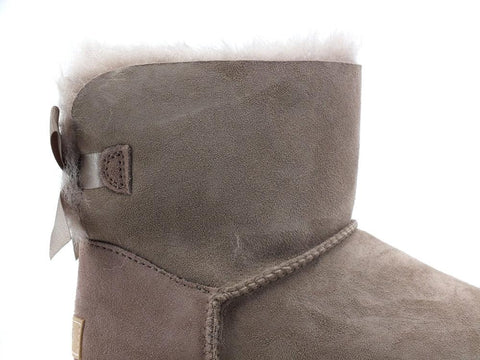 UGG W Mini Bailey Bow II Stivaletto Pelo Caribou W1016501 - Sandrini Calzature e Abbigliamento