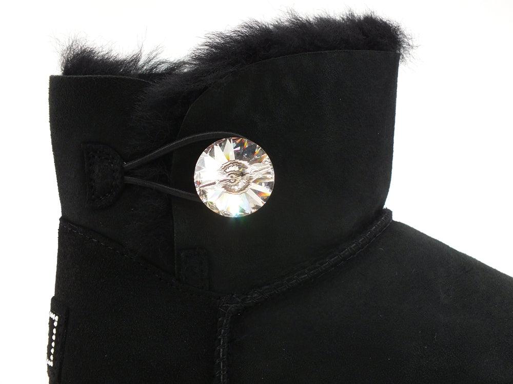 UGG W Mini Bailey Button Bling Stivaletto Gioiello Black W1016554 - Sandrini Calzature e Abbigliamento