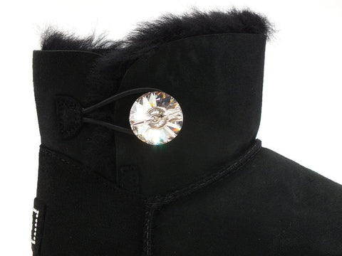 UGG W Mini Bailey Button Bling Stivaletto Gioiello Black W1016554 - Sandrini Calzature e Abbigliamento