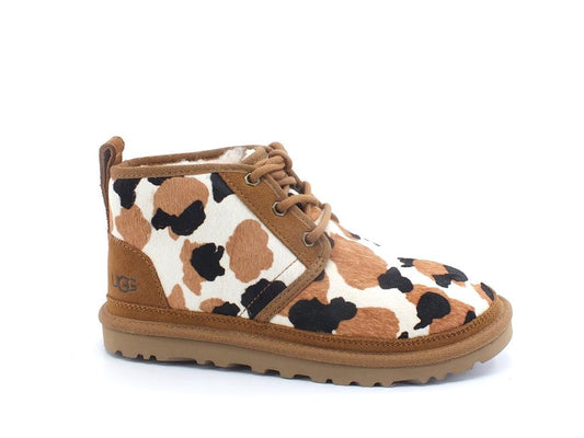 UGG W Neumel Cow Print Stivaletto Pelo Chestnut W1122152 - Sandrini Calzature e Abbigliamento