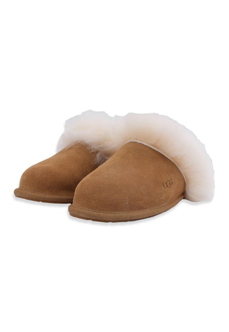 UGG W Scuff Sis Ciabatta Pelo Donna Marrone Chestnut W1122750 - Sandrini Calzature e Abbigliamento