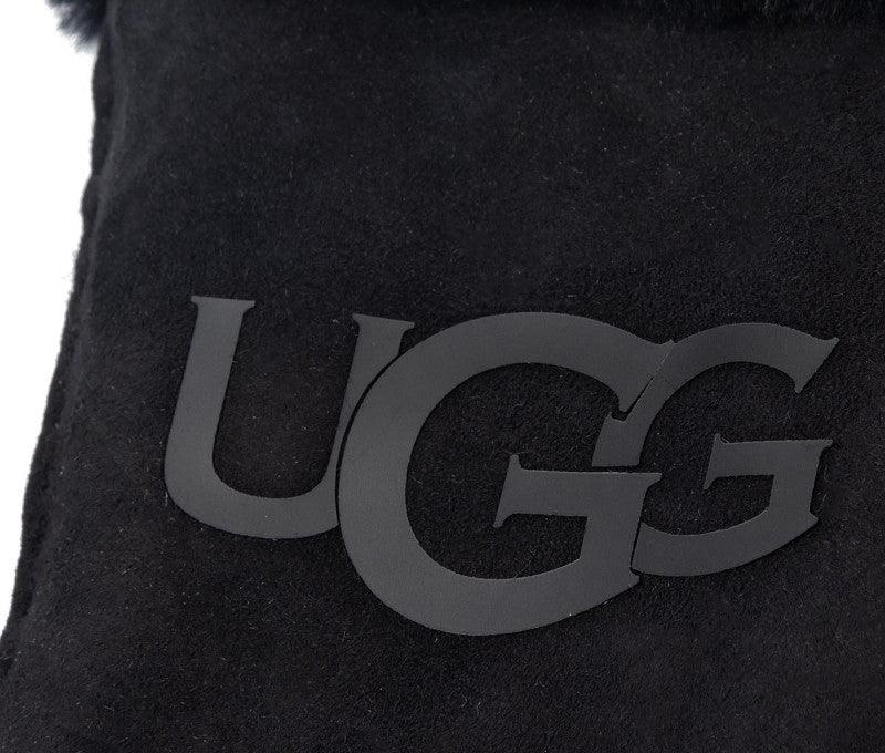 UGG W Sheepskin Logo Glove Guanti Black 18691 - Sandrini Calzature e Abbigliamento