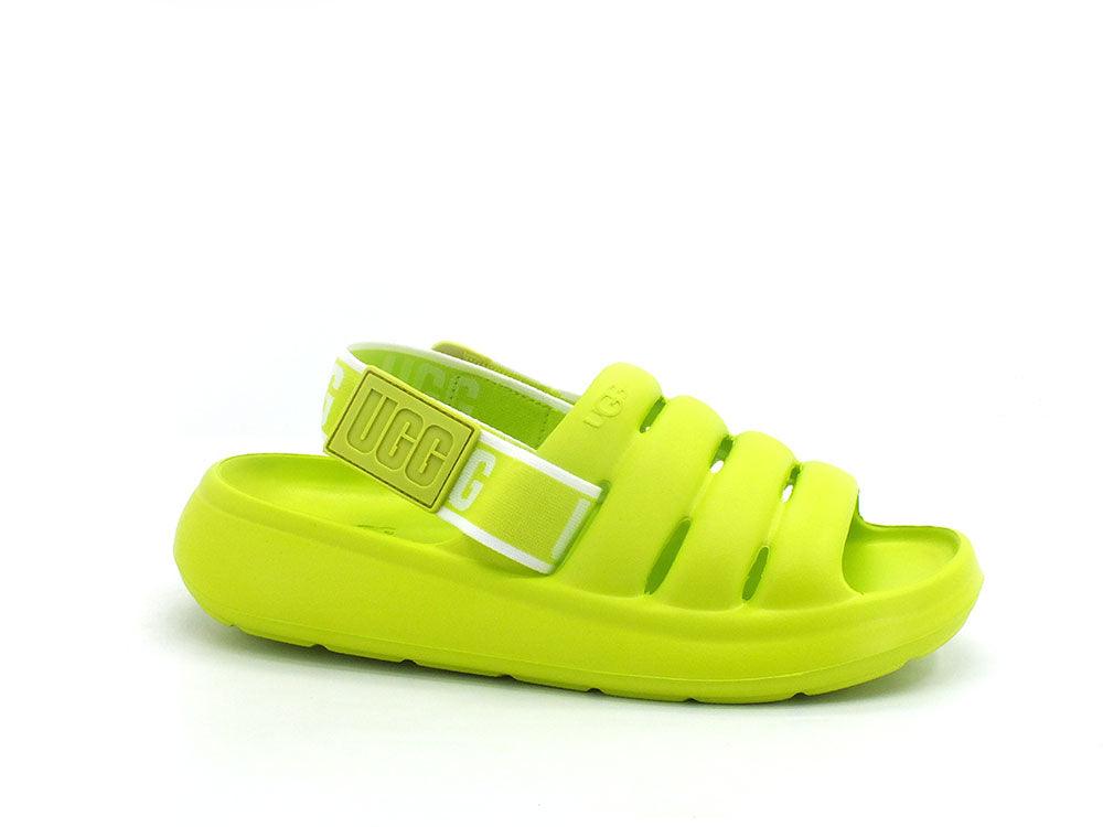 UGG W Sport Yeah Ciabatta Sandalo Key Lime Green W1126811 - Sandrini Calzature e Abbigliamento