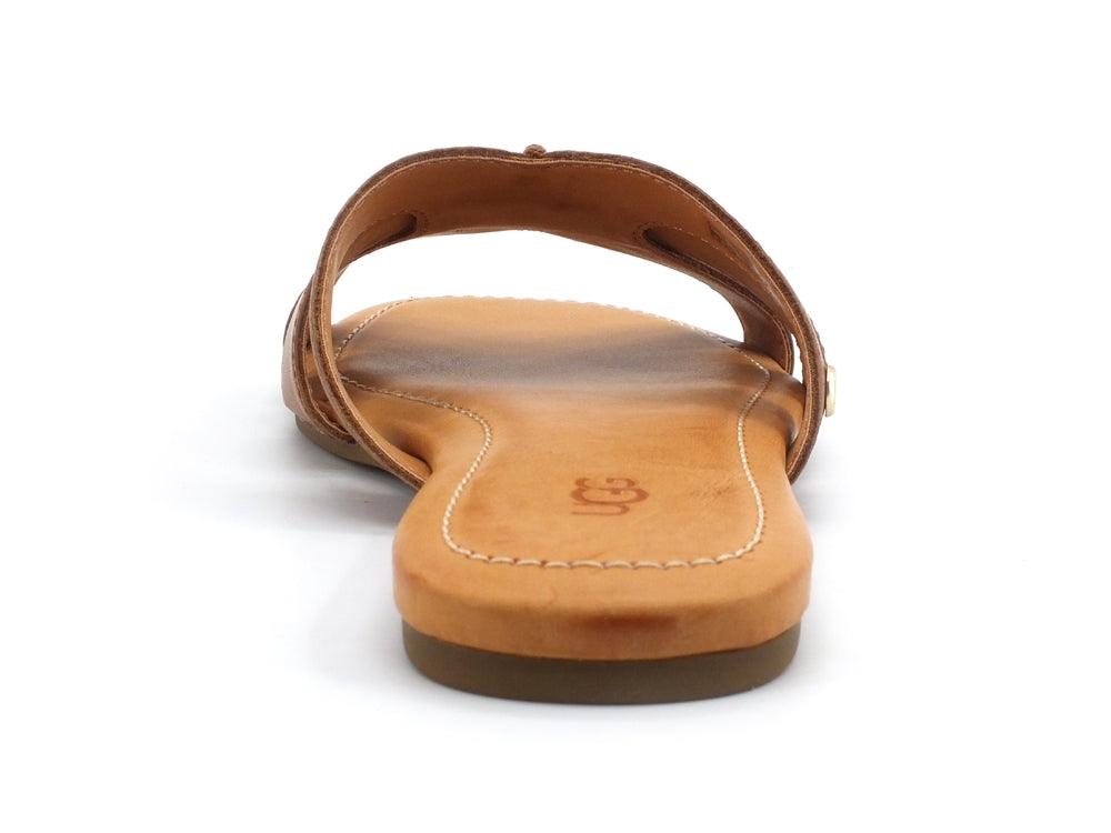 UGG W Teague Ciabatta Donna Tan Leather Marrone W1119750 - Sandrini Calzature e Abbigliamento