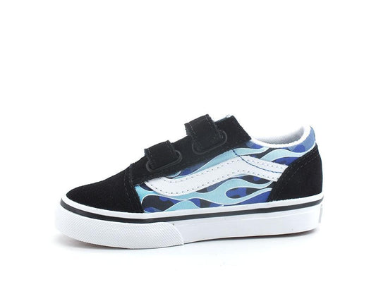 VANS Old Skool Camo Flame Sneaker Blue Ice Camo VN000D3YABW1 - Sandrini Calzature e Abbigliamento