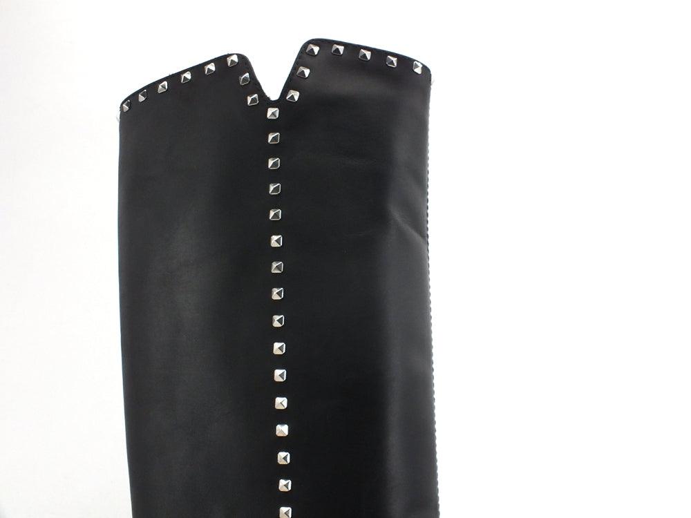 VIA ROMA 15 Malibù Stivale Pelle Borchiette Nero 3600 - Sandrini Calzature e Abbigliamento