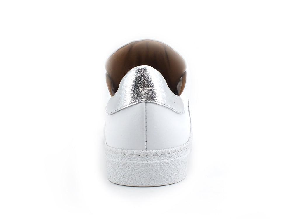 VIA ROMA 15 Saint Barth Sneaker V Strass Bianco Argento 3608 - Sandrini Calzature e Abbigliamento