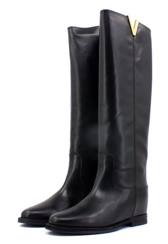 VIA ROMA 15 Santa Monica Stivale Donna Nero 2568 - Sandrini Calzature e Abbigliamento