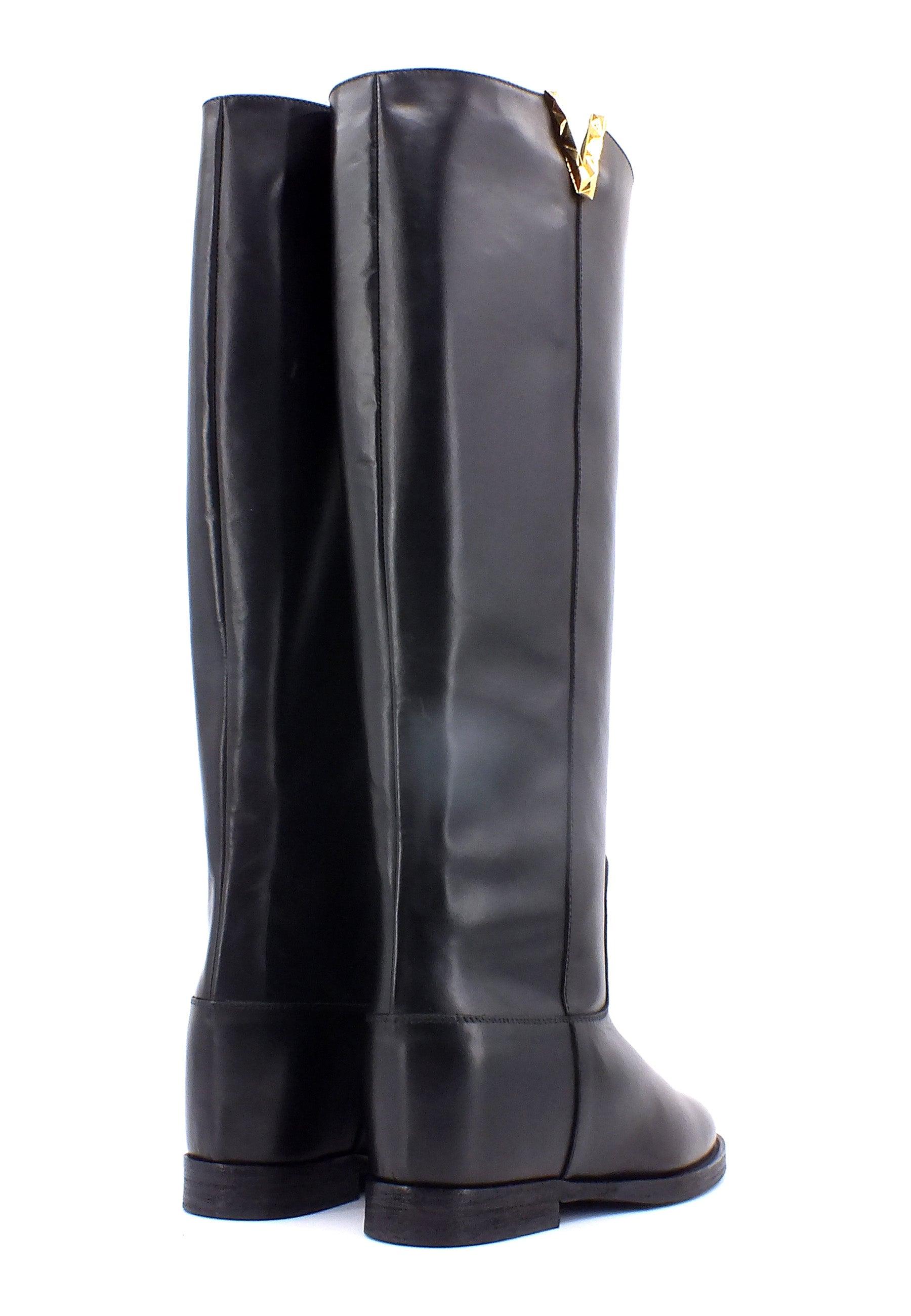 VIA ROMA 15 Santa Monica Stivale Donna Nero 4055 - Sandrini Calzature e Abbigliamento