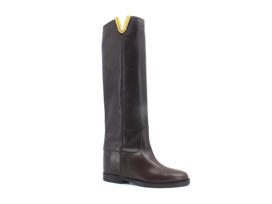 VIA ROMA 15 Santa Monica Stivale Pelle Testa di Moro 3610 - Sandrini Calzature e Abbigliamento