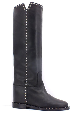 VIA ROMA 15 Stivale Borchiette Donna Nero 3600 - Sandrini Calzature e Abbigliamento