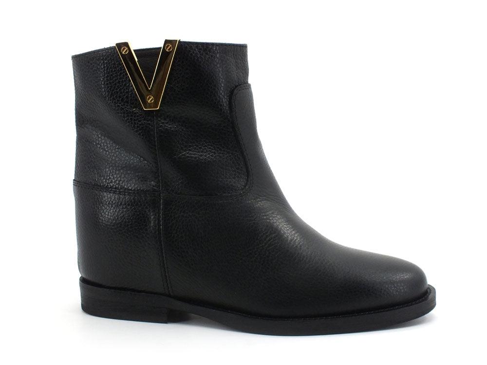 VIA ROMA 15 Stivaletto Pelle Nero 2576 - Sandrini Calzature e Abbigliamento