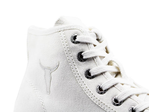 WINDSOR SMITH Sneaker Hi Platform Canvas White RUNAWAY - Sandrini Calzature e Abbigliamento