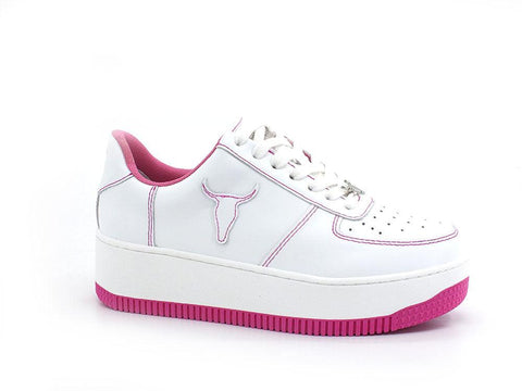 WINDSOR SMITH Sneaker Ox Platform Bicolor White Magenta REBOUND - Sandrini Calzature e Abbigliamento