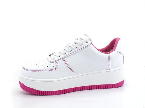 WINDSOR SMITH Sneaker Ox Platform Bicolor White Magenta REBOUND - Sandrini Calzature e Abbigliamento