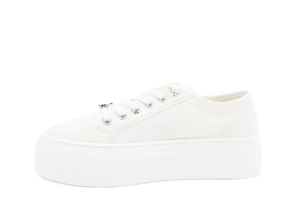 WINDSOR SMITH Sneaker Ox Platform Canvas White RUBY - Sandrini Calzature e Abbigliamento