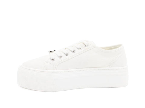 WINDSOR SMITH Sneaker Ox Platform Canvas White RUBY - Sandrini Calzature e Abbigliamento