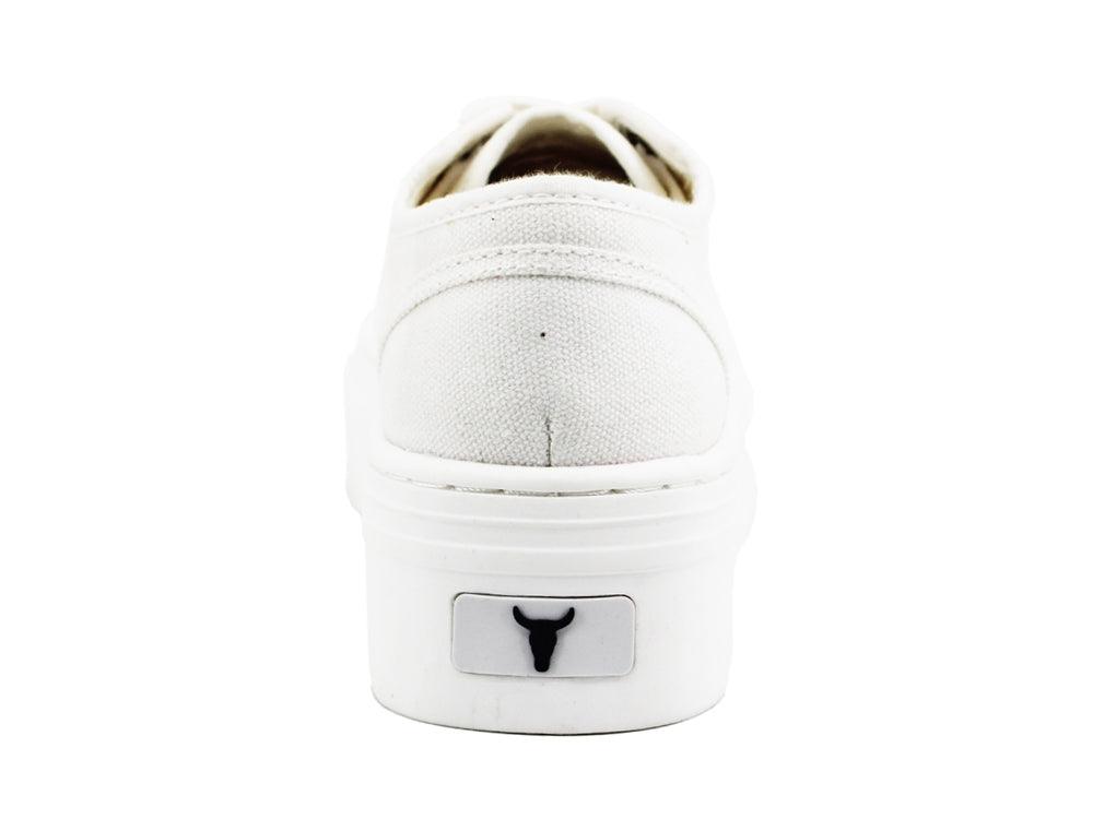 WINDSOR SMITH Sneaker Ox Platform Canvas White RUBY - Sandrini Calzature e Abbigliamento