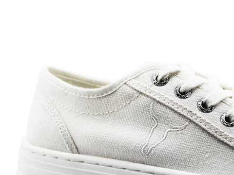WINDSOR SMITH Sneaker Ox Platform Canvas White RUBY - Sandrini Calzature e Abbigliamento