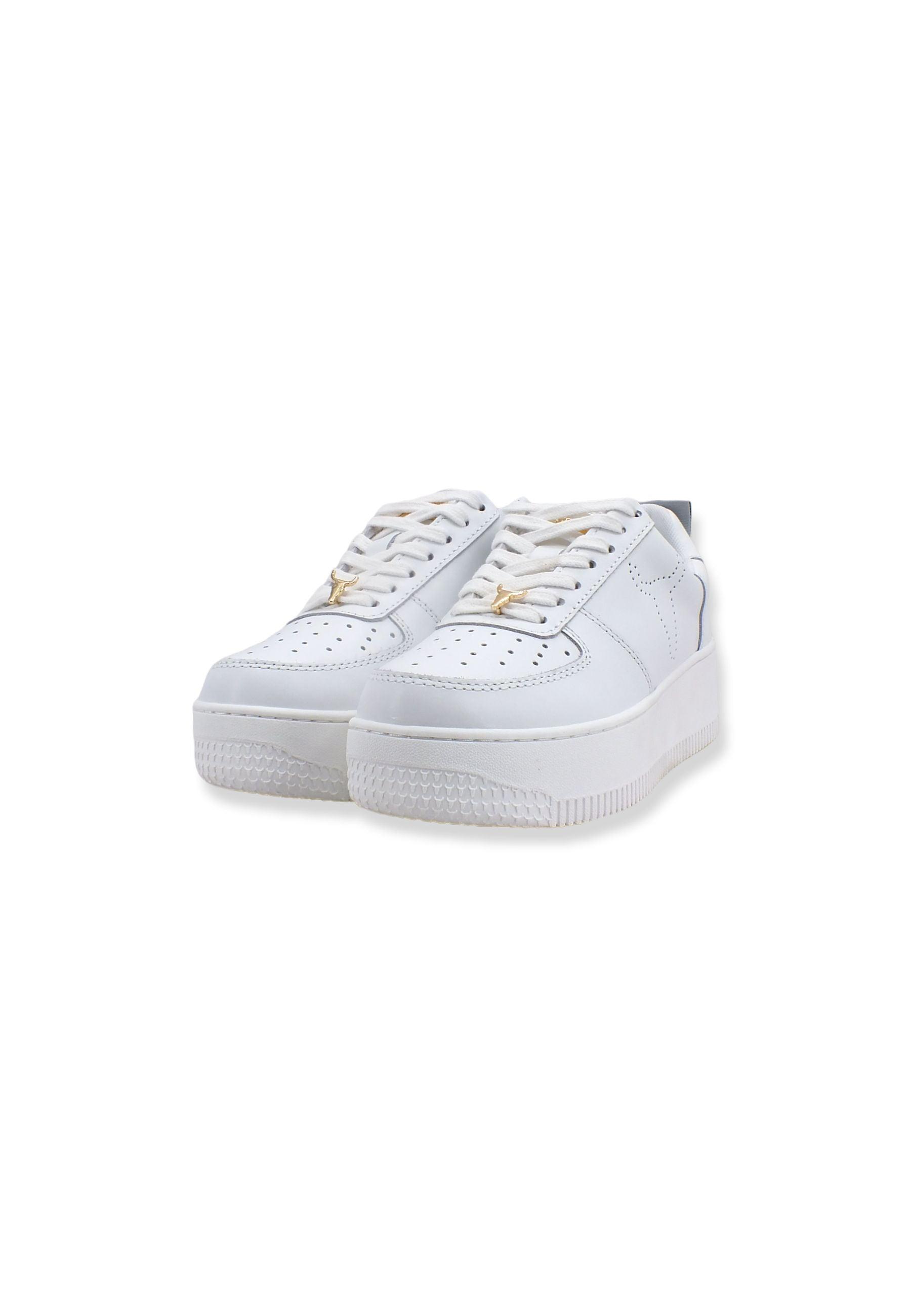 WINDSOR SMITH Sneaker Ox Platform Donna White RACERR - Sandrini Calzature e Abbigliamento