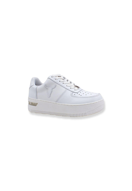 WINDSOR SMITH Sneaker Ox Platform Donna White RHYTHM - Sandrini Calzature e Abbigliamento