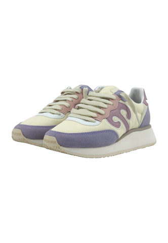 WUSHU Master Sneaker Crema Viola Lilla M464 - Sandrini Calzature e Abbigliamento