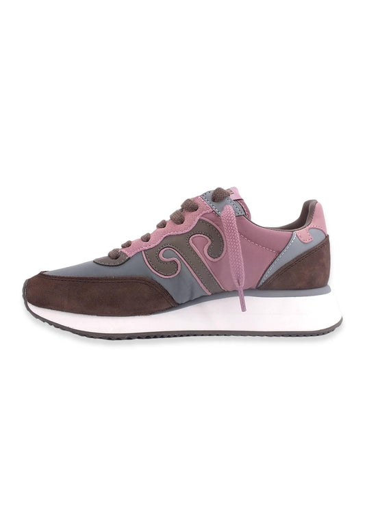 WUSHU Master Sneaker Donna Brown Grey Antique Rose M302 - Sandrini Calzature e Abbigliamento
