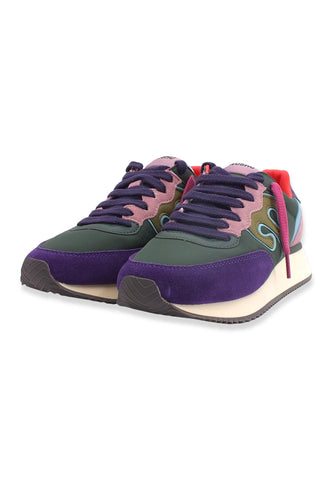 WUSHU Master Sneaker Donna Dark Violet M.Green M313 - Sandrini Calzature e Abbigliamento