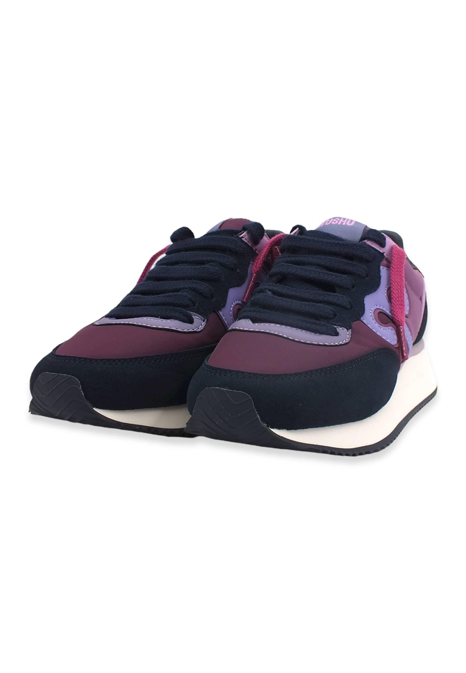 WUSHU Master Sneaker Donna Navy Violet Lilla M317 - Sandrini Calzature e Abbigliamento