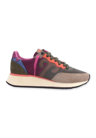 WUSHU Master Sneaker Donna Taupe M.Greem Purple M316 - Sandrini Calzature e Abbigliamento