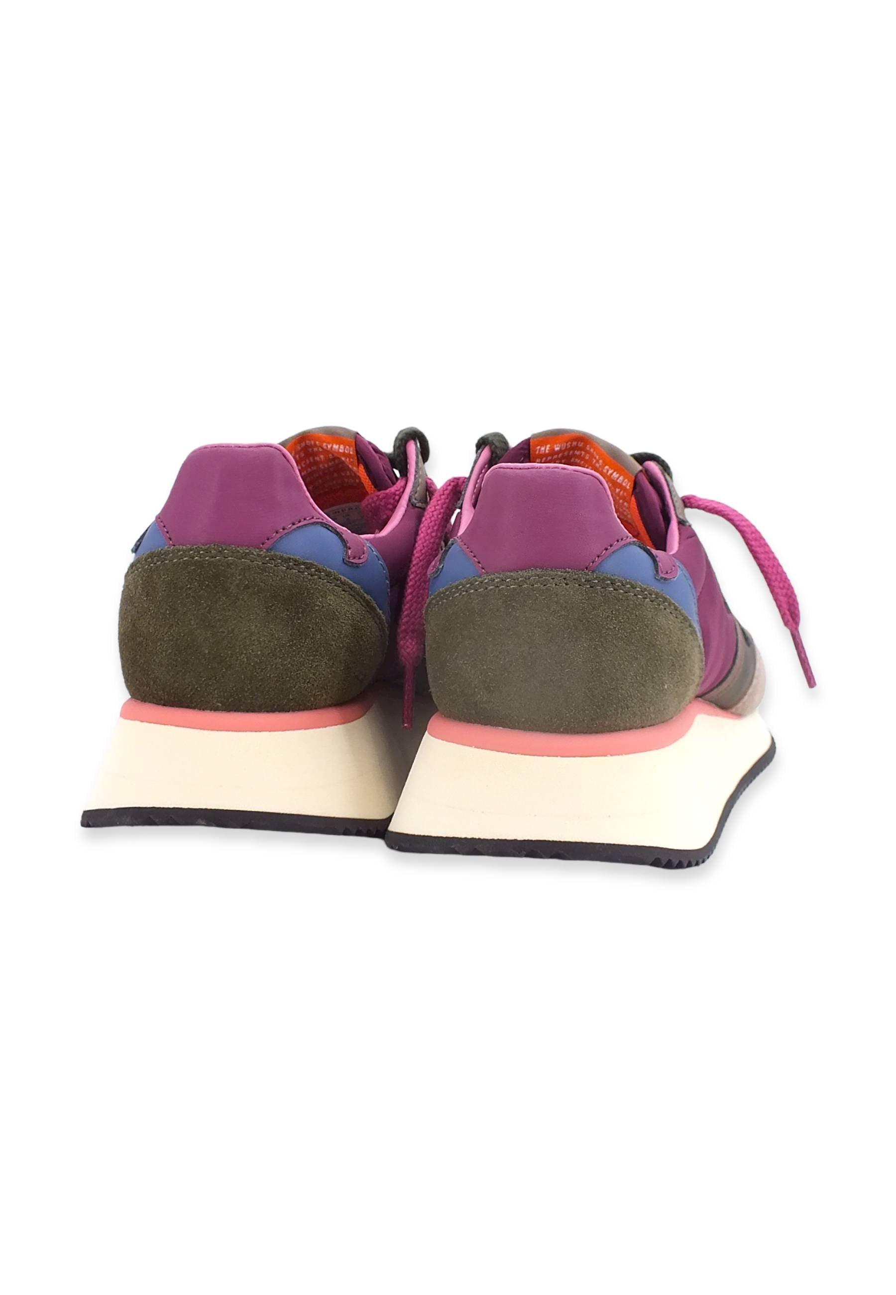WUSHU Master Sneaker Donna Taupe M.Greem Purple M316 - Sandrini Calzature e Abbigliamento