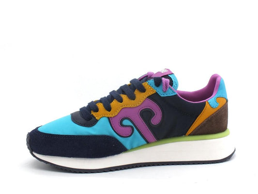 WUSHU Master Sneaker Running Suede Blue Multi M223 - Sandrini Calzature e Abbigliamento