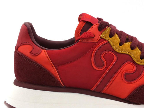 WUSHU Master Sneaker Running Suede Red Multi M218 - Sandrini Calzature e Abbigliamento