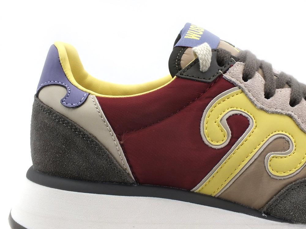 WUSHU Master Sneaker Running Suede Red Yellow Taupe M217 - Sandrini Calzature e Abbigliamento