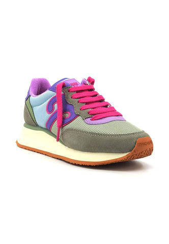 WUSHU Master Sport Sneaker Donna Azzurro Verde Viola MS302 - Sandrini Calzature e Abbigliamento